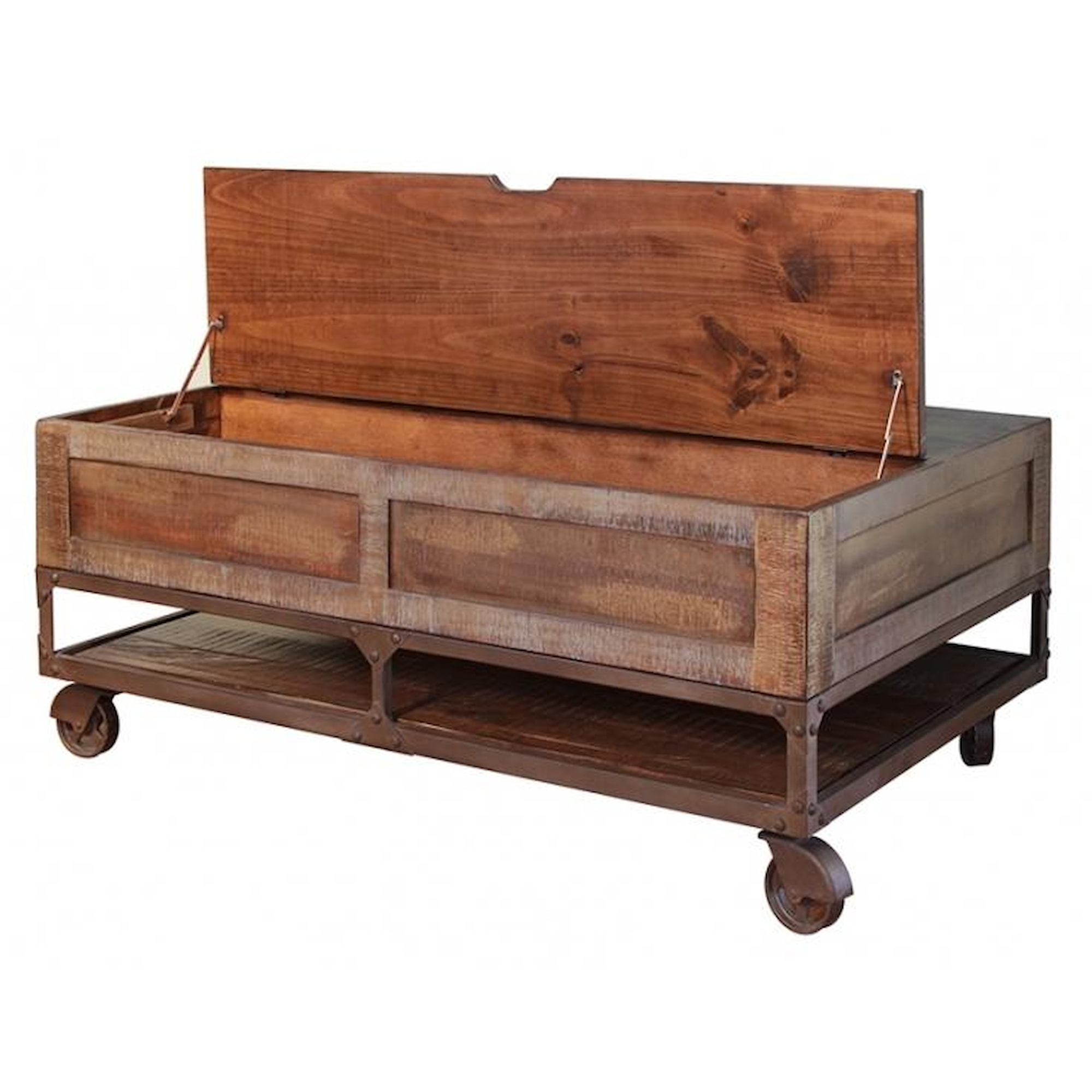 International Furniture Direct Urban Gold IFD560CKTL Rustic